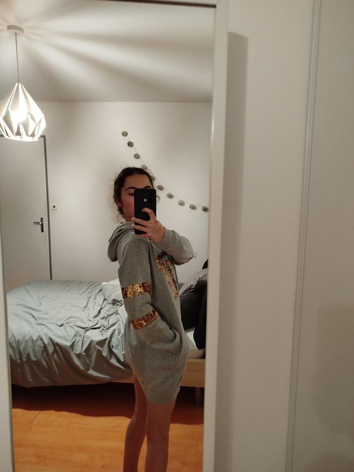 Robe pull gris taille XS cache cache - photo numéro 10