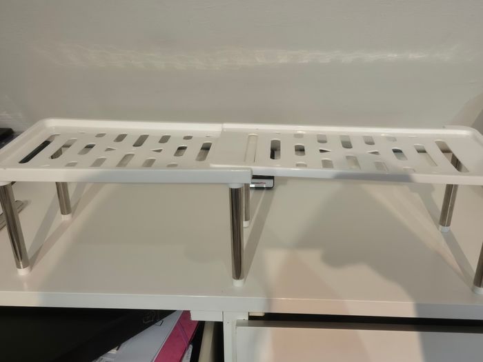 Lot de 2 étagères à cloisons superposables extensible, étagère de rangement multifonctionnelle. - photo numéro 2