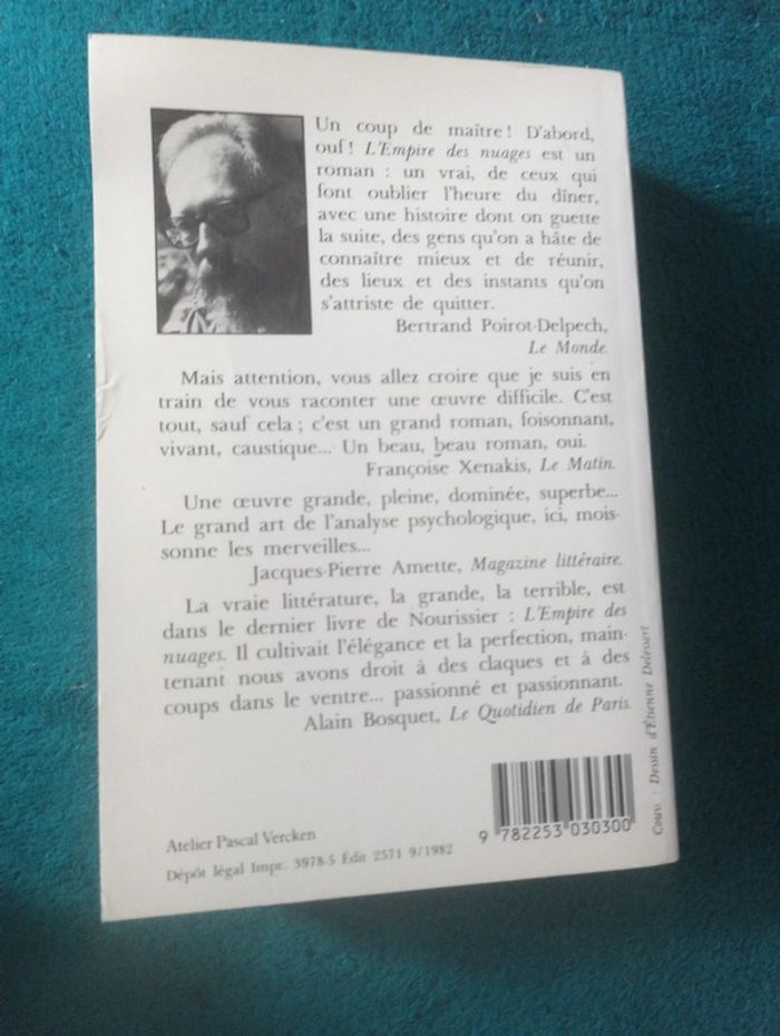 François Nourrissier - l'Empire des nuages - photo numéro 2