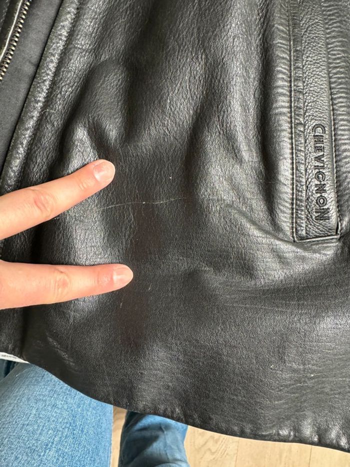 Manteau cuir chevignon L - photo numéro 9