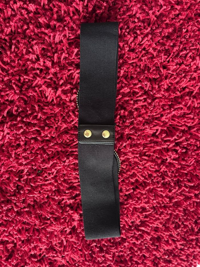 Ceinture noire élastique – nœud en simili cuir – 72 cm - Naf Naf - photo numéro 3