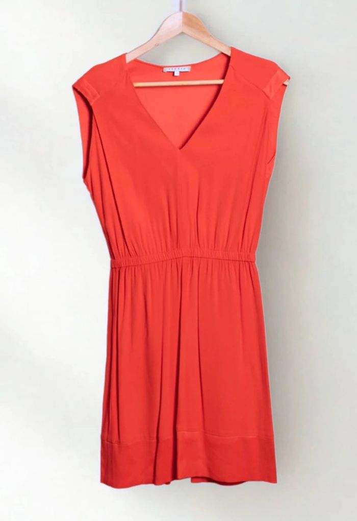 Robe Sandro Paris – rouge orangé - photo numéro 2