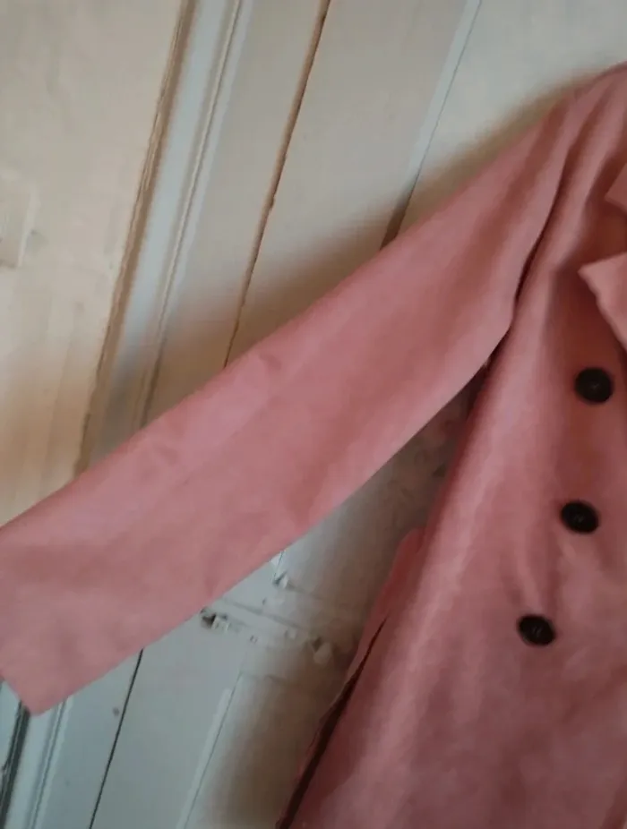 Trench parka rose taille L kaos Anderlues bella - photo numéro 5