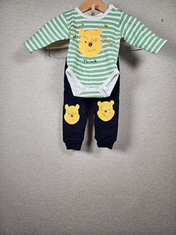 Ensemble  disney  winnie l'ourson  bodie + pantalon 3 mois 