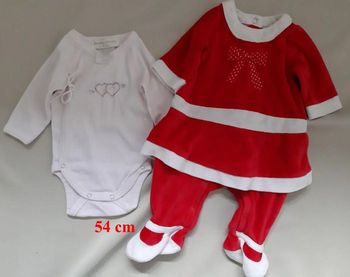Lot pyjama de noël - orchestra + body ML - Frenchy Yummy Paris - 1 mois