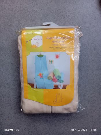 Gigoteuse/turbulette polaire évolutive 6mois/3ans p'tit Basile neuf