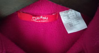 Robe de chambre polaire rose boutons cœur "La redoute"