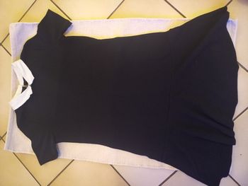 Jolie robe noire col Claudine – One by Gémo – Taille M – Neuve