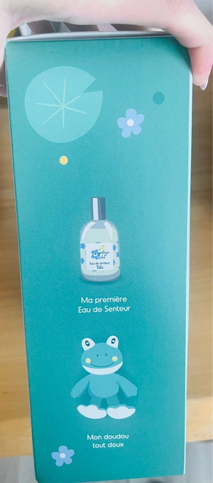 Cadeau de naissance Peluche grenouille et première eau - photo numéro 7