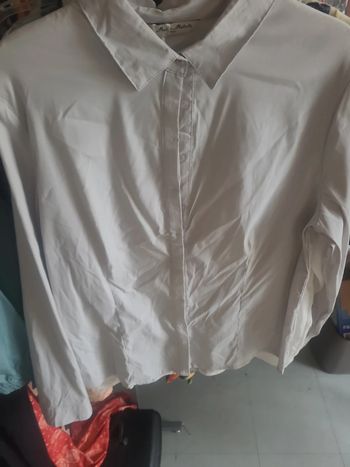 Chemise unie grise
