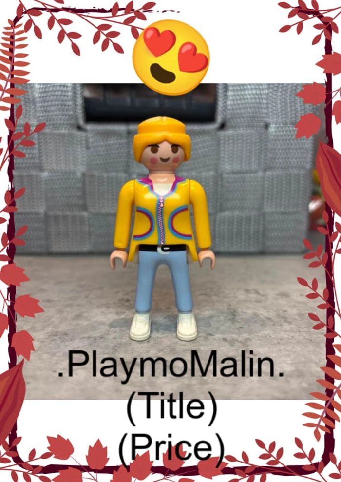 Personnage figurine femme playmobil