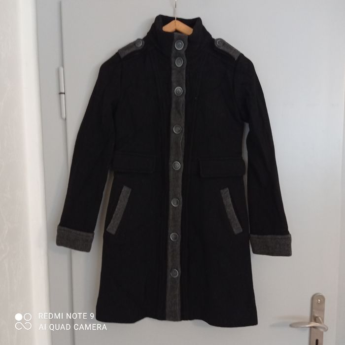 Manteau gris en laine t34/36 MNG