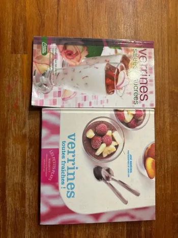 Lot de deux Livres verrines salées, sucrées.