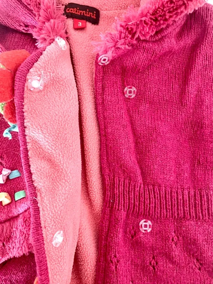 Manteau mi-saison Catimini taille 3 mois TBE - photo numéro 5