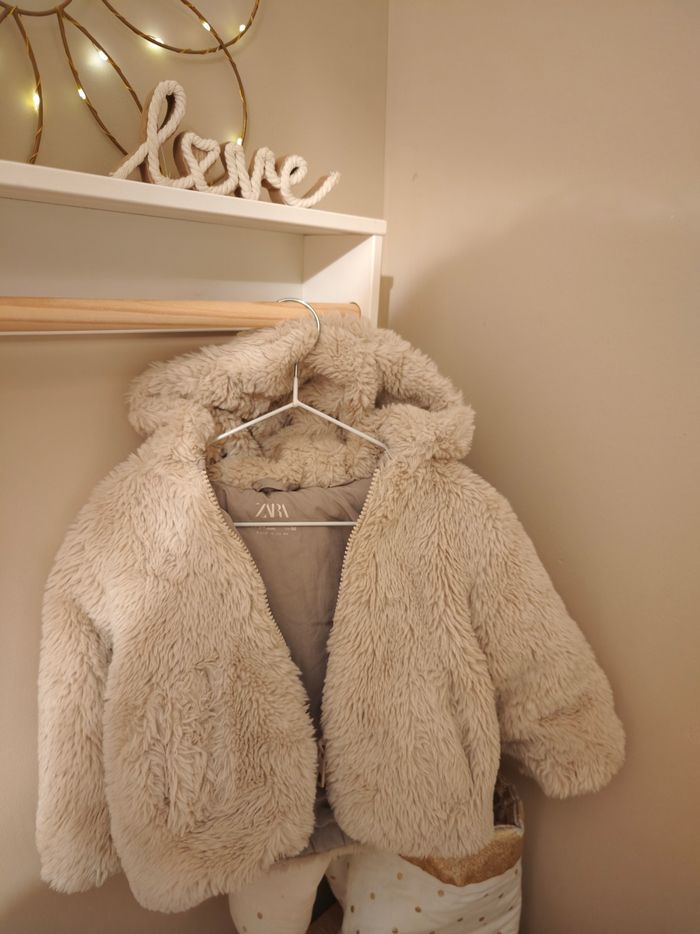 Manteau Zara en peluche
