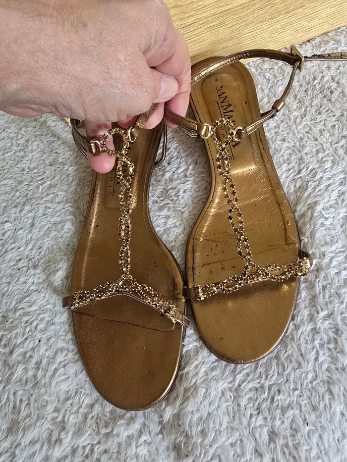 Sandales 🍒vintage 2000 San marina🍒 pointure 37 non négociable - photo numéro 8