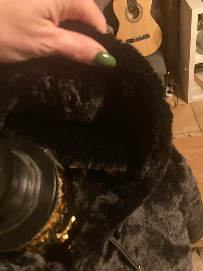 Veste fausse fourrure noir - photo numéro 6