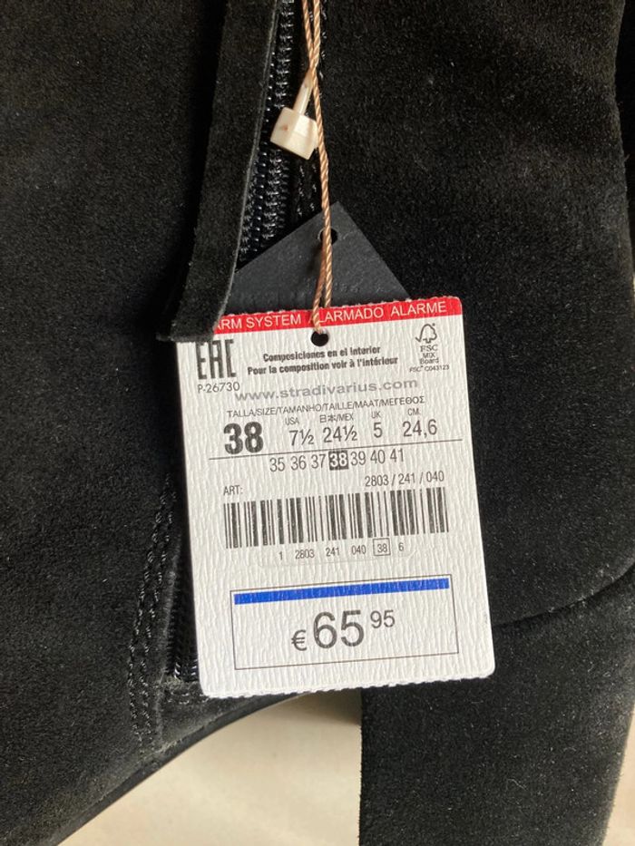 Bottines cuir Stradivarius 38 - photo numéro 10