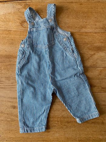 Salopette en jean à rayures Zara