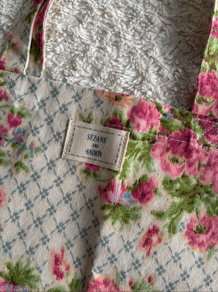 Totebag fleurs Sézane x Andion - photo numéro 3