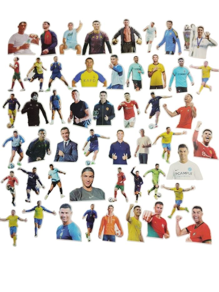 Set 50 stickers autocollants Cristiano Ronaldo CR7