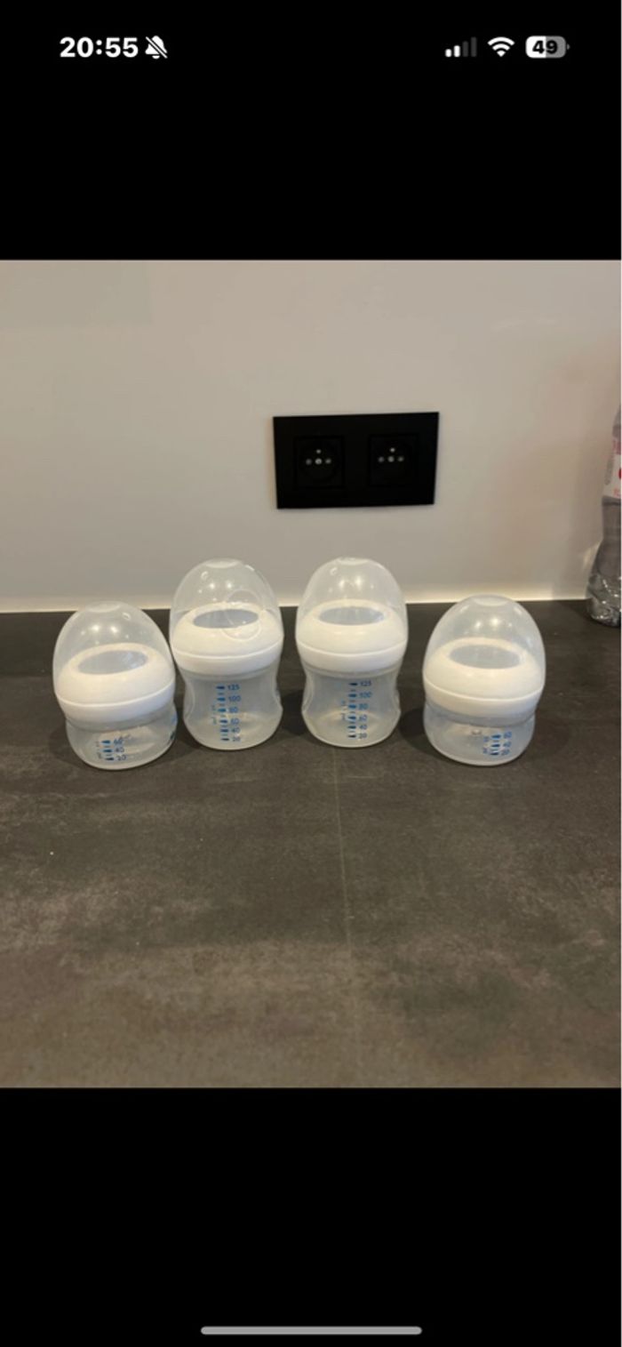Lot de 4 biberons sans tétines