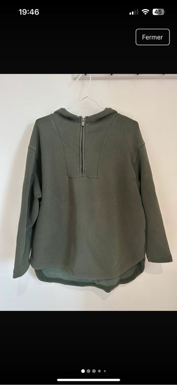 Sweat long à capuche