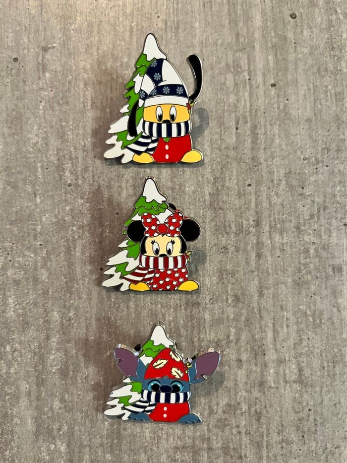 Lot 3 pin’s mystère winter gnomes Disney