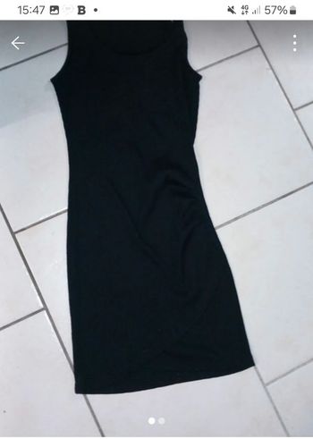 Robe courte côtelée manches courtes taille s mango sans manches 