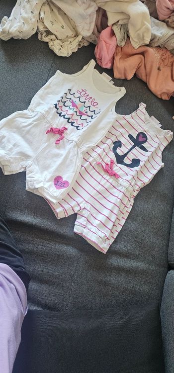 2 combinaison short 6mois 