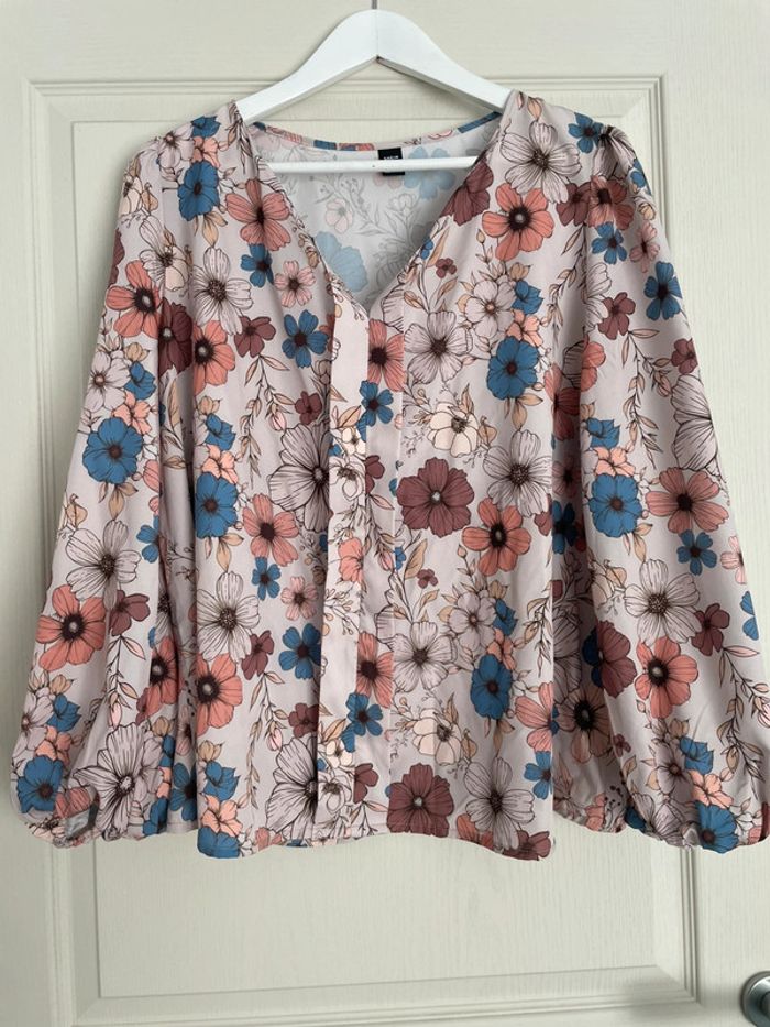 Blouse manches longues curvy