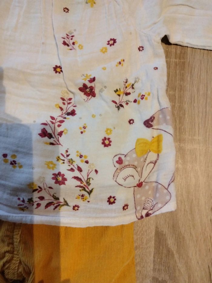 Ensemble taille 3 mois blanc et jaune - photo numéro 3