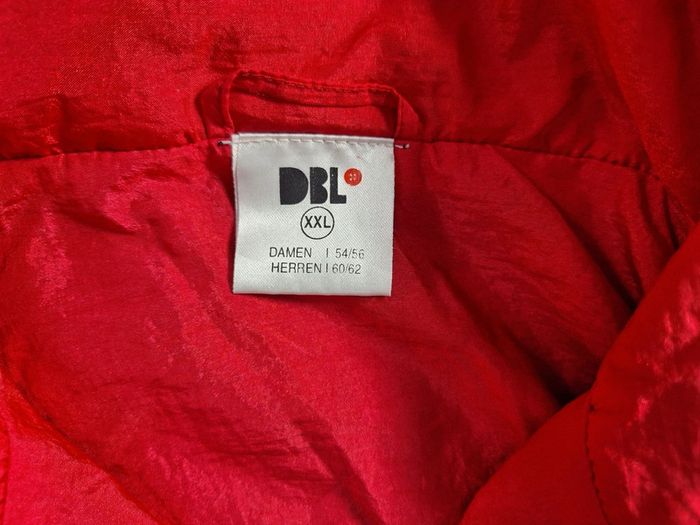 Veste coupe vent /Track jacket dbl vintage noir et rouge / homme - taille 2XL brodé (513) - photo numéro 11
