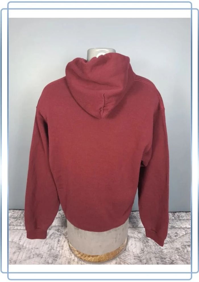 sweat a capuche / Hoodie russell athletic - taille L - homme - bordeaux floqué (320) - photo numéro 6