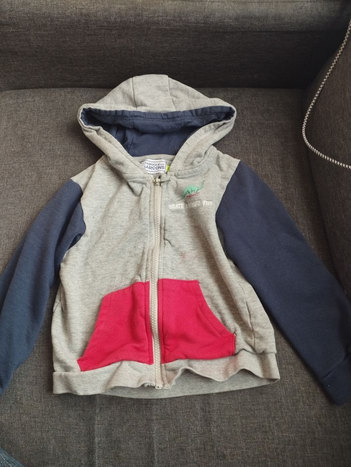 Gilet à capuche la Fabrique des Garçons 5 ans