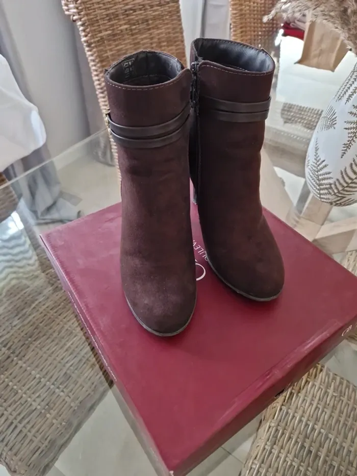 Chaussures femme Bottines marrons - photo numéro 2