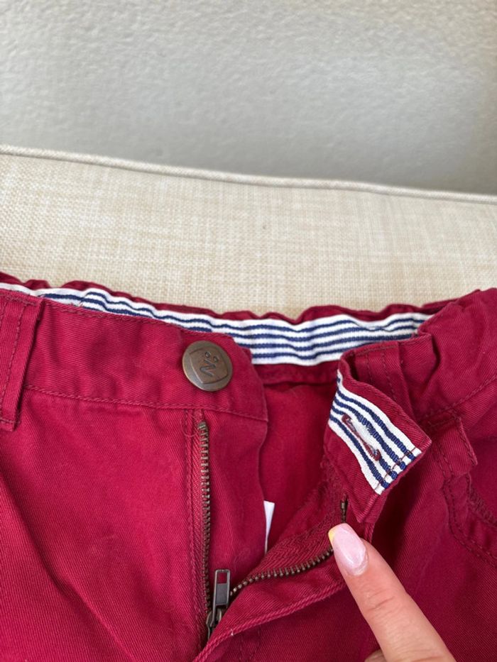 Pantalon rouge bordeaux taille 10 ans - photo numéro 4