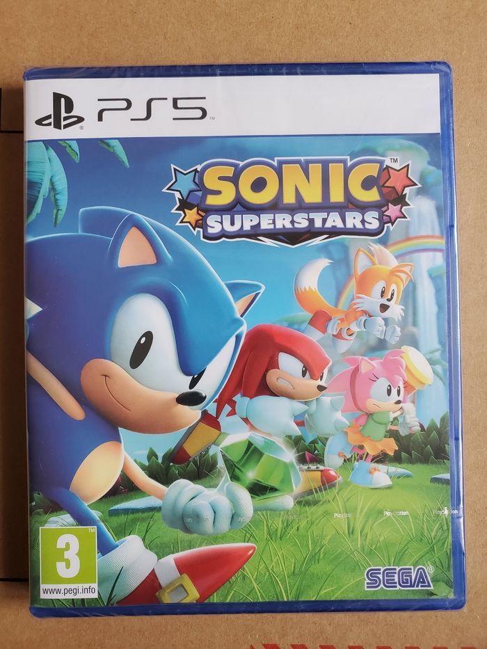 Sonic Superstars sur ps5 Neuf sous Blister jamais ouvert.