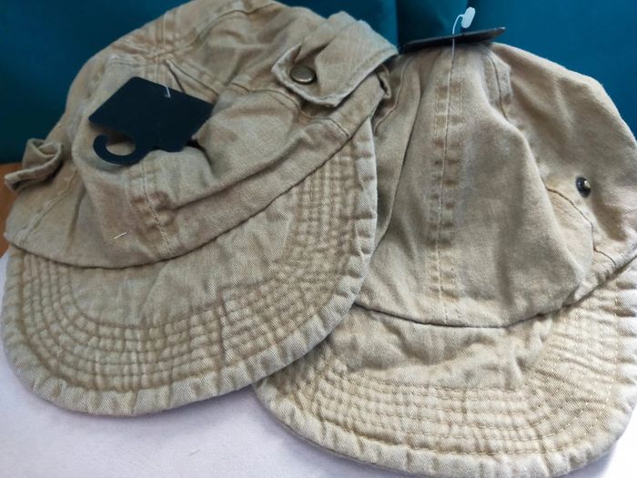 Casquette en jean style saharienne vintage – 100% coton - photo numéro 8
