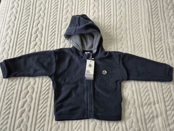 Veste zippee petit bateau 36 mois
