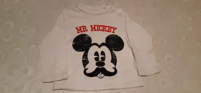 Tee shirt col roulé manches longues Mickey 23 mois