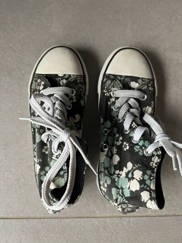 Chaussures montantes fleurie fille - photo numéro 2