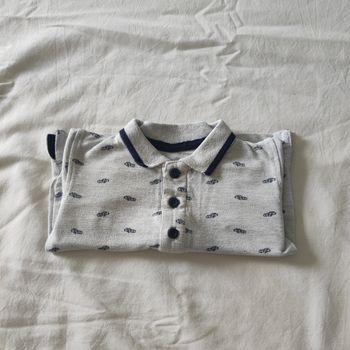 Polo bébé gris 6 mois Primark