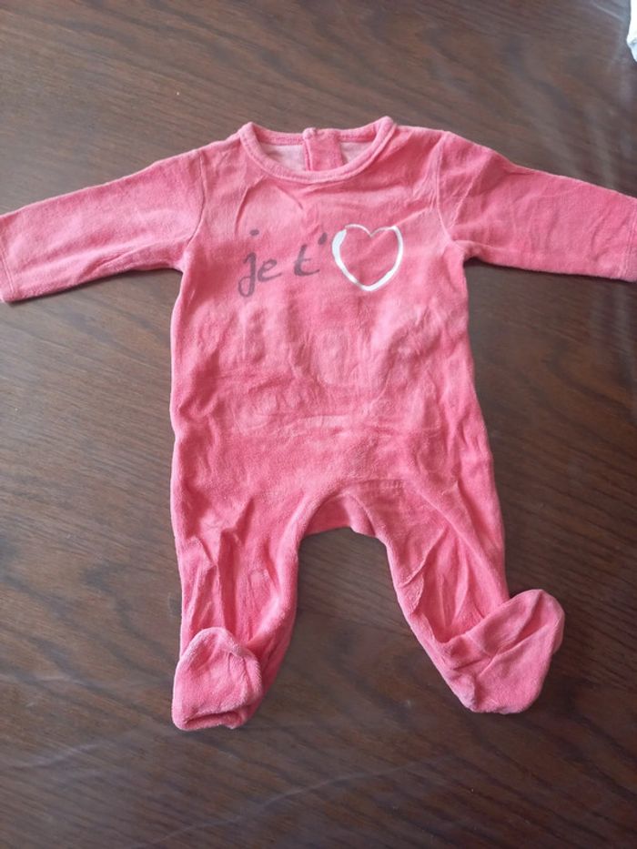 Pyjama rose 1 mois kimbaloo