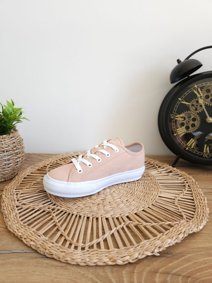 Baskets en toile Canvas Rose pâle Lacoste Pointure 32 - photo numéro 4
