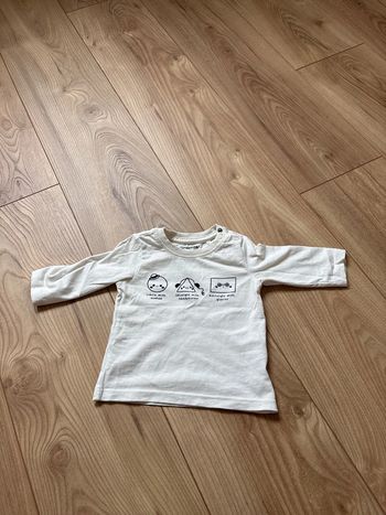 Haut blanc manche longue orchestra 3 mois