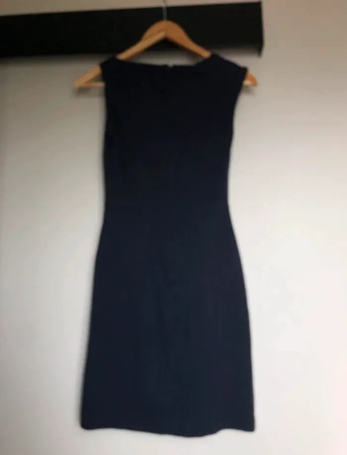 Robe sans manches tailleur marine Mango XS - photo numéro 2