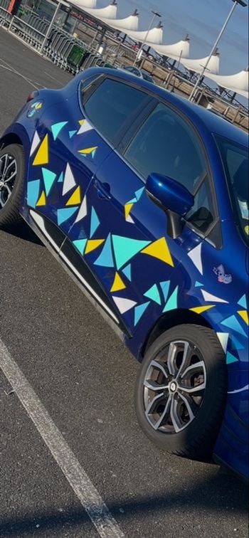 Rouleau stickers jaune