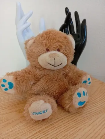 Marionnette ours peluche ourson Maron UNICEF bon état