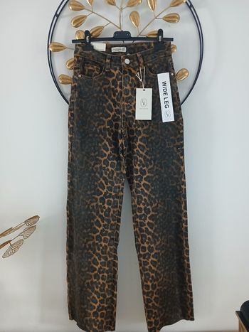 Jeans leopard taille 34